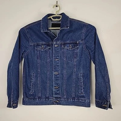 DKNY Jeans Denim Jean Trucker Chaqueta Azul Lavado Medio Para Hombre Talla Grande Usada en Excelente Condición Foto 1 de 4