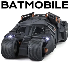 Large Scale 1:18 Batmobile Car Model ToyDark Knight Trilogy Sound Light Spray - Picture 1 of 6