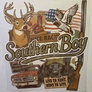 SOUTHERN BOY / TRUCK, GUN, DOG, DEER DUCK HUNTING SHIRT (NEW) #0093 - Picture 1 of 20