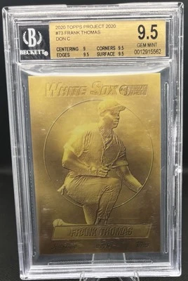 2020 Topps Project 2020 Frank Thomas #73 By Don C Chicago - Image 1 of 2