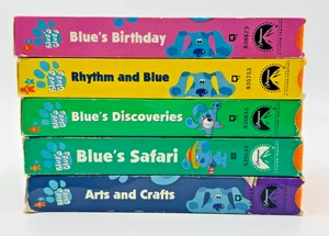 Blues Clues VHS Lot of 5 Tapes Birthday Rhythm Discoveries Safari Arts & Crafts - Bild 1 von 15