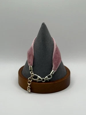 💞 Brighton Pink Velvet Heart Charm Bracelet 💞 - Image 1 of 4