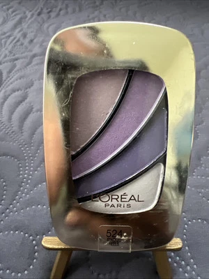 L'Oreal Colour Riche Eye Shadow Quad Stacked Heels Purple  #524 Discontinued NEW - Image 1 of 4