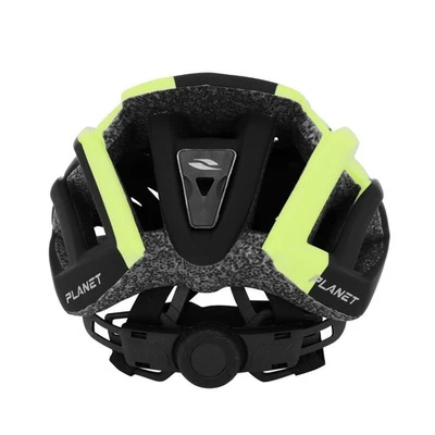 Casque velo adulte gist route planet noir-jaune mat in-mold taille 58-62 reglage - Photo 1/4