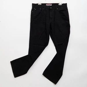 Tommy Hilfiger Pantalones de mezclilla rectos para hombre Negro 34 x 30 - Imagen 1 de 6