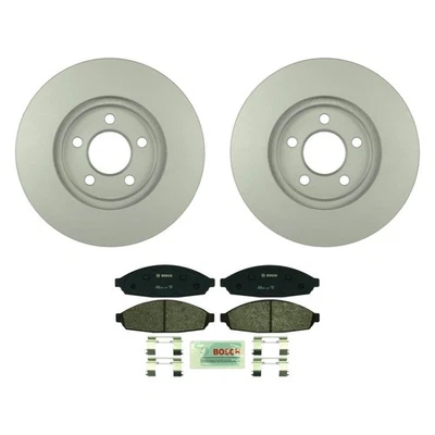 For Lincoln Town Car 03-11 QuietCast Premium Front Brake Kit w Organic Pads - Image 1 of 4