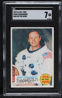 1969 A&BC Man on the Moon Neil Armstrong Moon Commander! SGC 7 11bd - Image 1 of 3