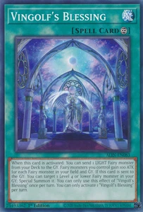 Vingolf's Blessing X 3 ALIN-EN083 Common Near Mint 1st Edition YuGiOh - Foto 1 di 1