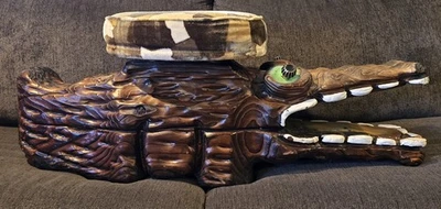 Banqueta de jacaré Witco vintage década de 1960 Witco Mr. Alligator Wild Collection WITCO - Imagem 1 de 4