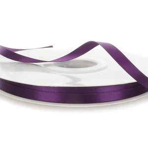 1/4" Wide Plum Purple Double Faced Satin Ribbon - 100 Yards (SR011022) - Picture 1 of 1