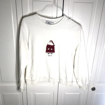 Sudadera De Colección Algodón Caliente por Marc Ware Navidad Santa "Believe" Talla S Foto 1 de 4
