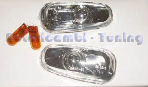 COPPIA FRECCE FANALI LATERALI CROMATI indicatori OPEL ASTRA G 98>04 ZAFIRA 99>05 - Immagine 1 di 1
