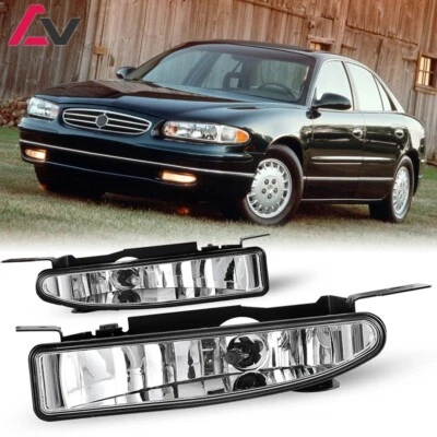 For Buick Regal 1997-2005 Clear Pair Bumper Fog Lights Replacement Lamps L+R - Image 1 of 4