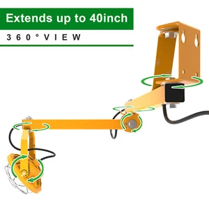 30W LED Dock Lights with Folding Arm 360° Rotatable Lamp Head, IP65, 4200LM UL - Picture 1 of 8