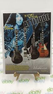 WASHBURN  PAUL STANLEY guitar ad  advertisement print 2007 11 X 8.5