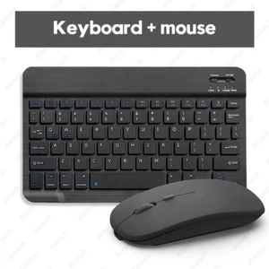 Bluetooth Wireless Keyboard Azerty For iPad Mac PC Tablet Cell Phone Mouse Mini - Picture 1 of 6