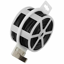 328 Feet Garden Plant Twist Tie With Cutter For Gardening, Home, Office (Black)