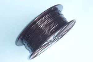 BLACK Vinyl Coated Cable, 3/64" - 1/16", 7x7: 50, 100, 200, 250, 500, 1000 ft - Picture 1 of 1