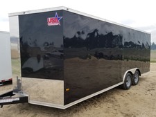 8.5x24 8.5 x 24 Enclosed Trailer Cargo 5200 lb Axles Car Hauler V Nose 26 2018