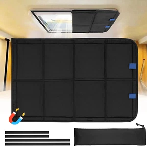 RV Skylight Window Shade, 23 ¼" (L) X 15 ¼" (W)Foldable Magnet RV Blackout Cover - Picture 1 of 12