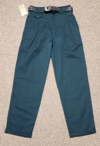 Vintage Nwt 90s Boys Bugle Boy Dress Pants Size 14 Slim With Belt - Picture 1 of 15
