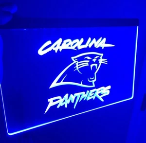 NFL CAROLINA PANTHERS LED Neon Sign for Game Room,Office,Bar,Man Cave, Decor - Picture 1 of 9