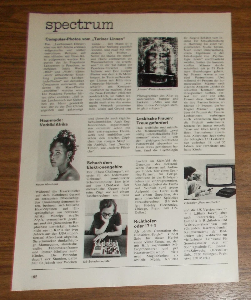 Seltener Bericht | Artikel SABA VIDEOPLAY - Richthofen oder 17 + 4 1977 - Bild 1 von 1