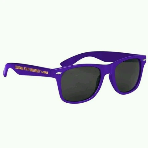 LSU Sunglasses Quality Frames Wayfarer Design.  See Description Cover