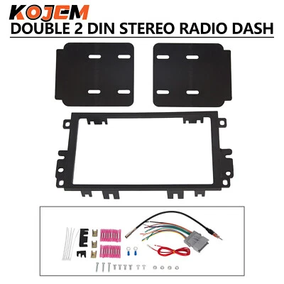 Double DIN Car Radio Stereo Dash Kit Wire Harness For Chevy GMC Pontiac Suzuki - Image 1 of 4