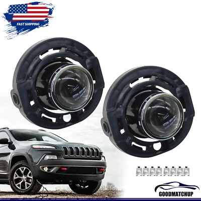 Fog Light For 2015-2021 Dodge Challenger Projector Front Bumper Lamps Clear Lens - Image 1 of 4