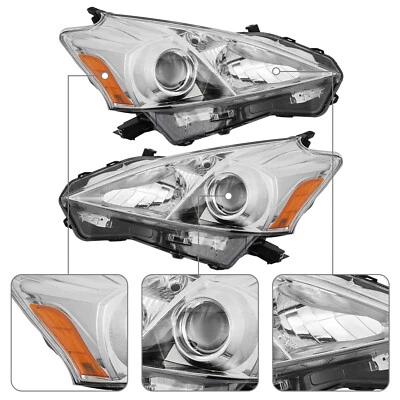 For 2012-2014 Toyota Prius V Driver&Passenger Side Halogen Headlights Pair L+R - Image 1 of 4