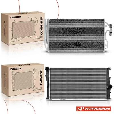 Radiator & AC Condenser Kit for BMW 335i 320i 328i xDrive 428i 435i 2.0L 3.0L - Image 1 of 4