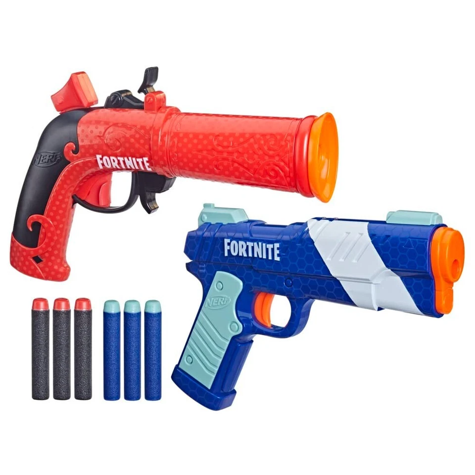 NERF - Fortnite Dual Pack - LP y Flint-Knock con 6 dardos