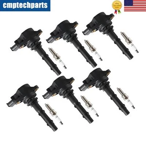 6Set For 2007-2011 Mercedes-Benz S550 5.5L V8 Ignition Coil & Spark Plugs - Picture 1 of 19