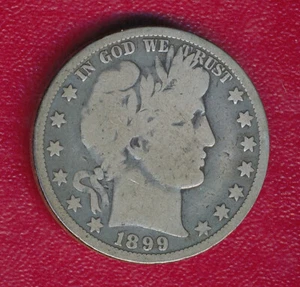 1899-O BARBER SILVER HALF DOLLAR **NICE CIRCULATED VERY GOOD** SHIPS FREE!! - Picture 1 of 2