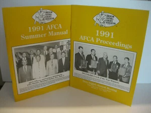 1991 AFCA Proceedings - Summer Manual College Football Lot of 2 Eddie Robinson - Imagen 1 de 8
