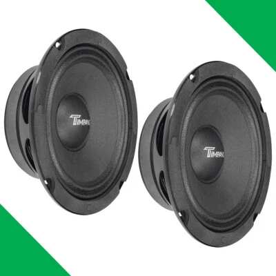 (2) 6.5" MIDRANGE TIMPANO 500W TPT-MR6-4 PRO 4 OHM CAR PRO AUDIO SPEAKERS - PAIR - Image 1 of 4