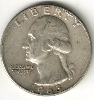 USA - 1963D - Washington ¼ $ - Silver Eagle - #16049RG - Image 1 of 2