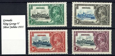 GIBRALTAR Scott# 100-3 -SG# 114-7 - 1935 - Silver Jubilee Set - MNH - Image 1 of 2