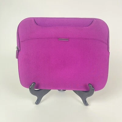 Target Magenta 黑色柔软潜水电脑笔记本电脑拉链保护套 13x10 — 第 1/4 张图片
