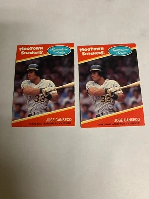 1991 MOO TOWN SNACKERS JOSE CANSECO #1 - Image 1 of 2