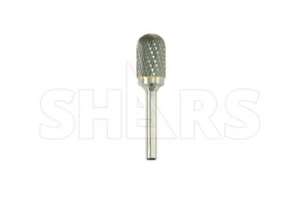 ¡Rebaba de carburo sólido soldada con extremo de radio cilíndrico Shars de 5/8 x 1" SC-6!{ - Imagen 1 de 2