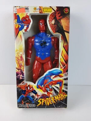 Figura de acción de colección Spiderman 10" de los años 90 Bootleg Knockoff China NUEVA RARA Foto 1 de 4