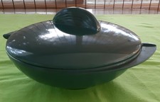 Mid Century Modern Boonton Ware Atomic Green Lidded Winged Serving Bowl