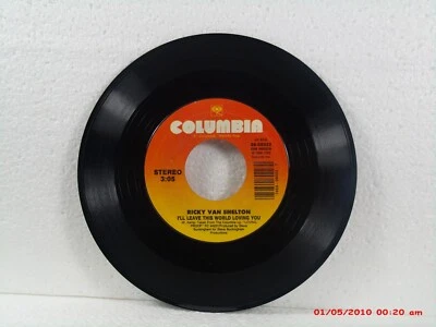 RICKY VAN SHELTON -(45)- I'LL LEAVE THIS WORLD LOVING YOU / SOMETIMES I CRY-1988 Foto 1 de 2