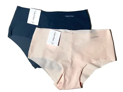 NWT 2-Pack Calvin Klein Size XS Invisibles Hipster Panty D3429 Assorted $30 - Image 1 of 4