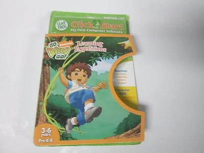LEAP FROG CLICKSTART GO DIEGO GO LEARNING EXPEDITIONS COMPUTER SOFTWARE GAME NEW - Image 1 of 3