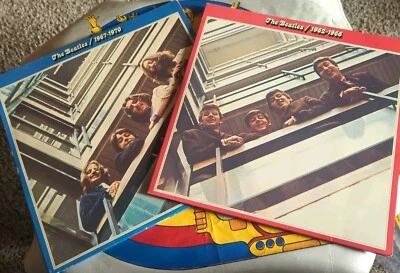 The Beatles"1962-1966"" 1967-1970" Red &Blue Apple German Import VG+++ - Image 1 of 4