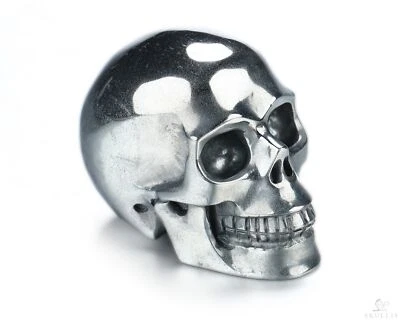 Calavera de cristal tallada a mano de hematita de 2,0", realista, cristal curativo Foto 1 de 4