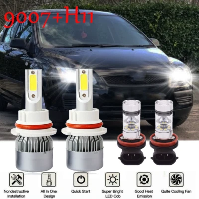 Kit de 4x faros antiniebla LED de haz alto/bajo para Ford Focus 2005 2006 2007 Foto 1 de 4